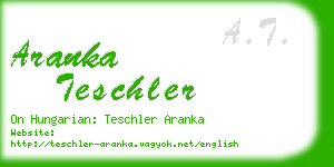 aranka teschler business card